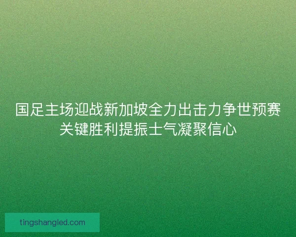 国足主场迎战新加坡全力出击力争世预赛关键胜利提振士气凝聚信心